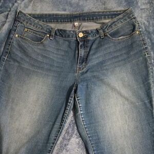 Classic Blue Denim Capris